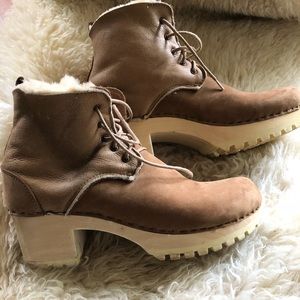 No. 6 Lander lace up clog boot